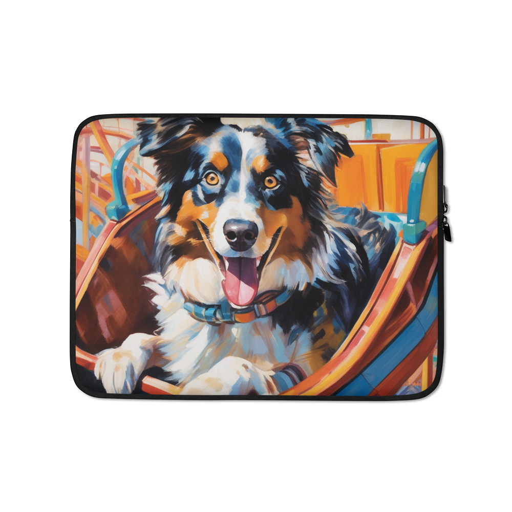 PugMug Custom Australian Shepherd Dog Laptop Sleeve