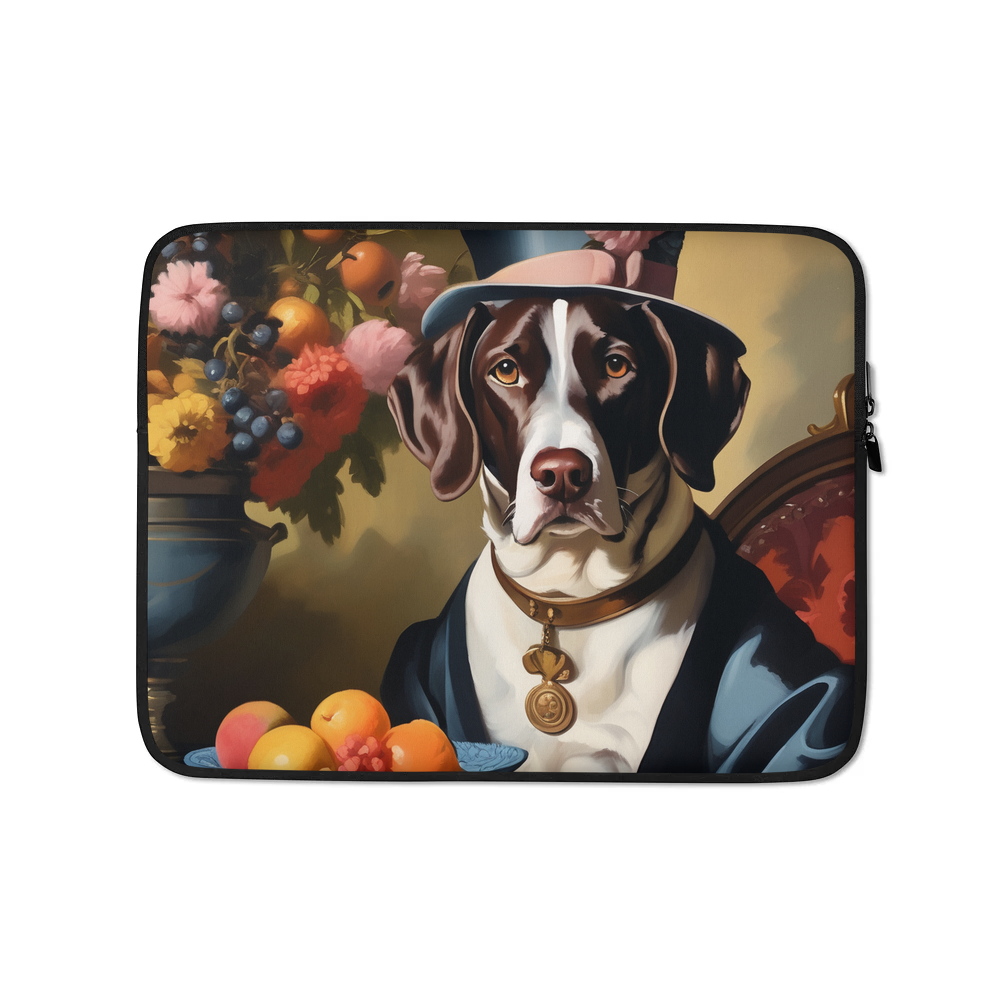 PugMug Custom Pointer Dog Laptop Sleeve