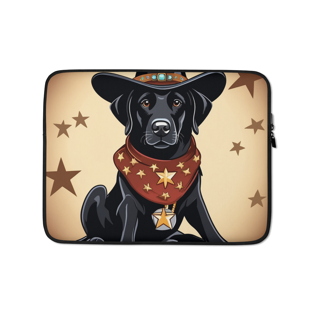 PugMug Custom Black Labrador Retriever Laptop Sleeve