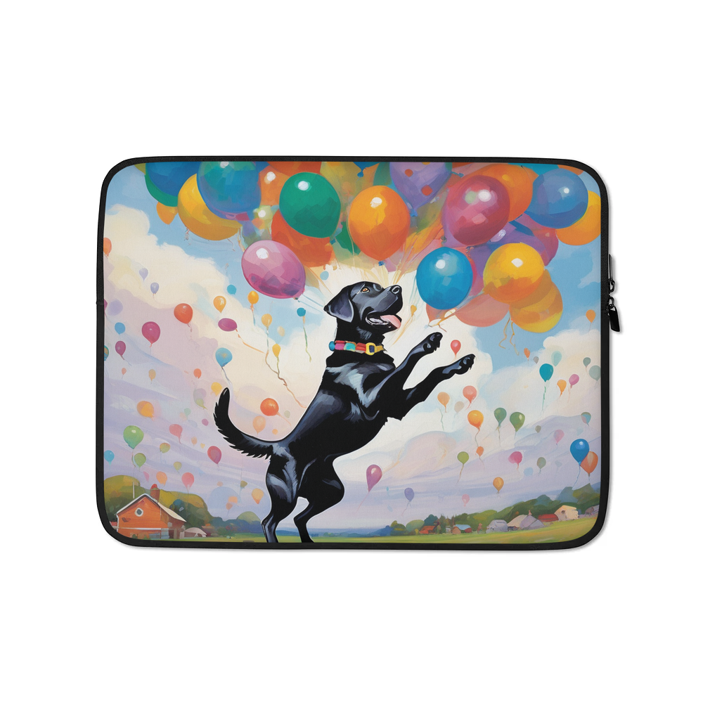 PugMug Custom Black Labrador Retriever Laptop Sleeve