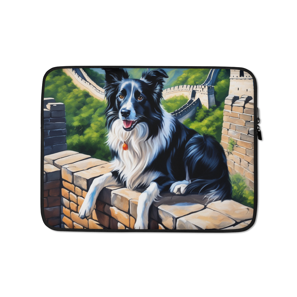PugMug Custom Border Collie Laptop Sleeve