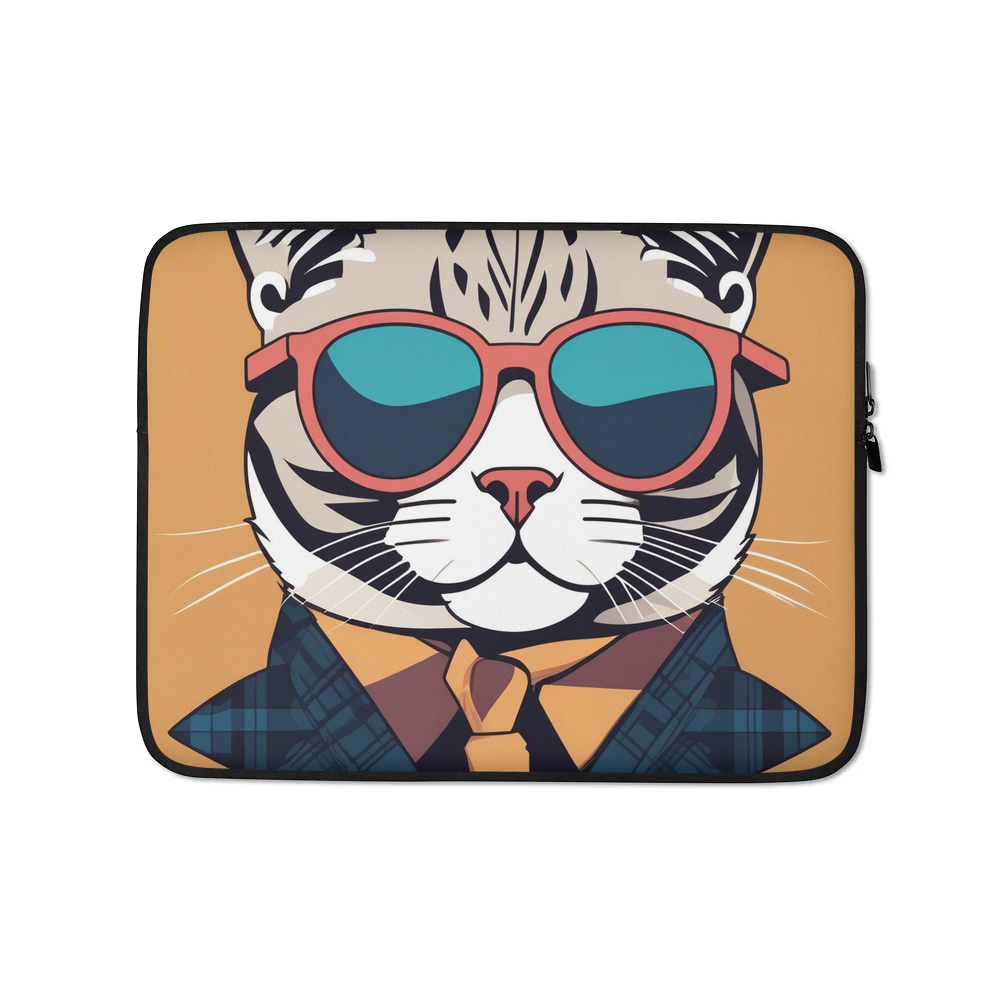 PugMug Custom Tabby Scottish Fold Cat Laptop Sleeve