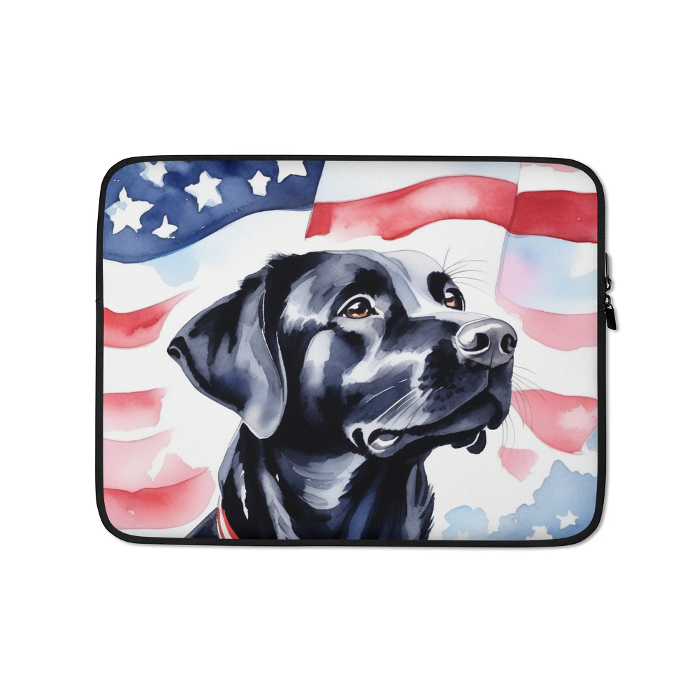 PugMug Custom Black Labrador Retriever Laptop Sleeve