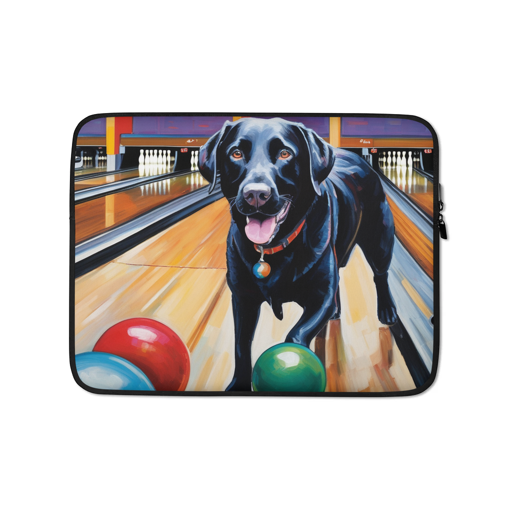 PugMug Custom Black Labrador Retriever Laptop Sleeve