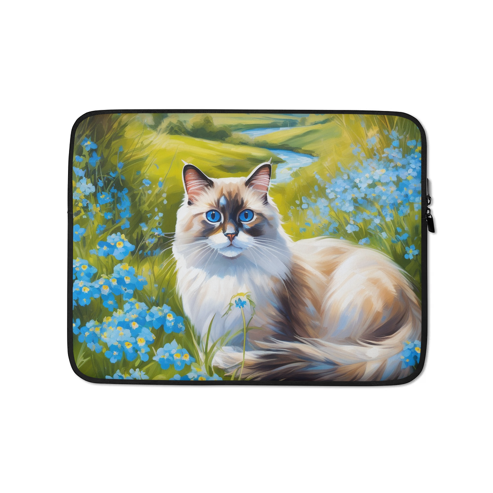 PugMug Custom Tabby Ragdoll Cat Laptop Sleeve