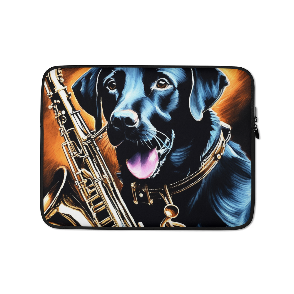 PugMug Custom Black Labrador Retriever Laptop Sleeve