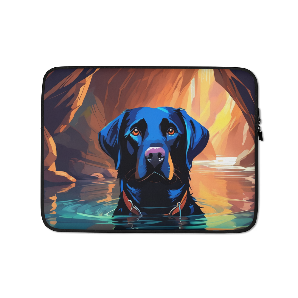 PugMug Custom Black Labrador Retriever Laptop Sleeve