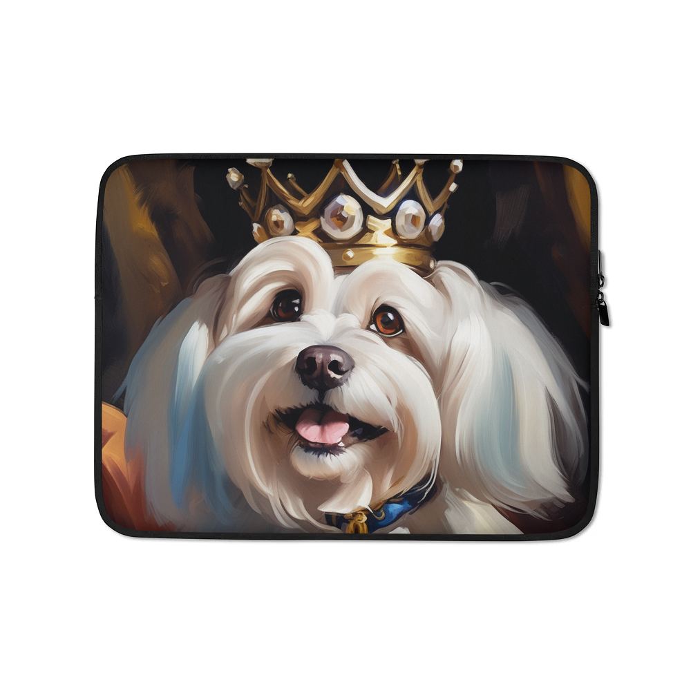 PugMug Custom White Havanese Dog Laptop Sleeve