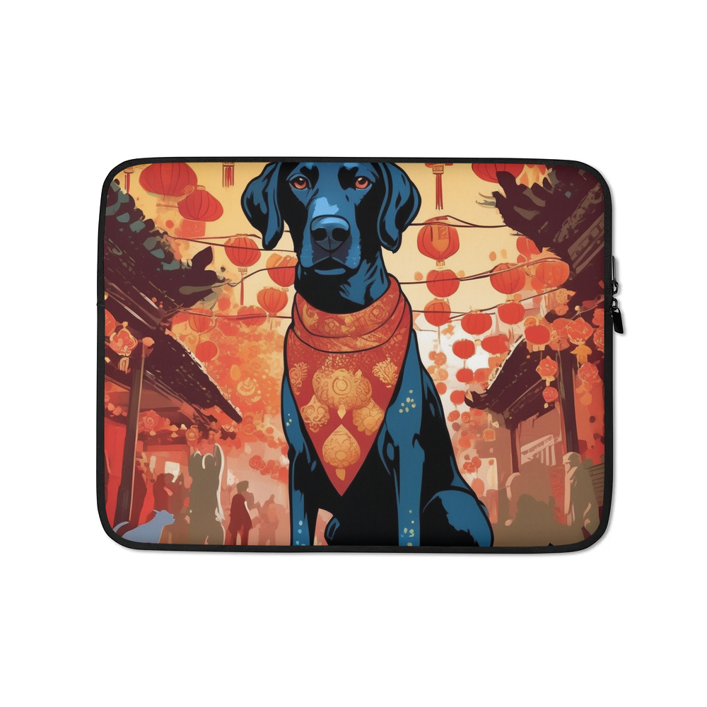 PugMug Custom Pointer Dog Laptop Sleeve