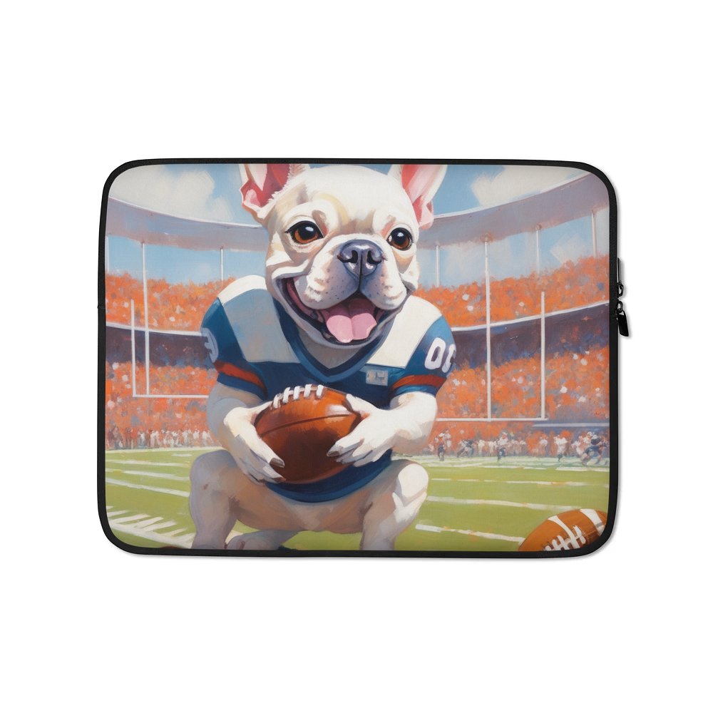 PugMug Custom White French Bulldog Laptop Sleeve