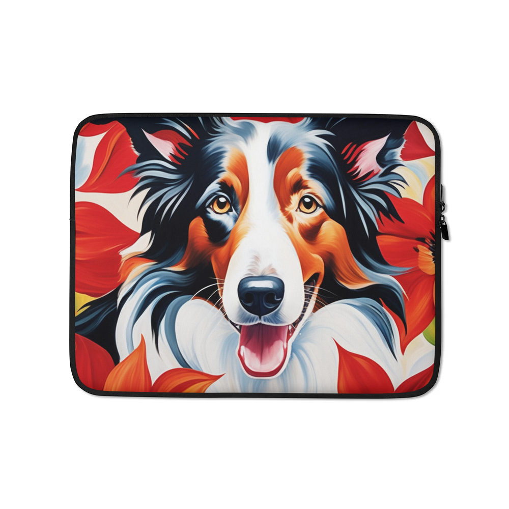PugMug Custom Border Collie Laptop Sleeve