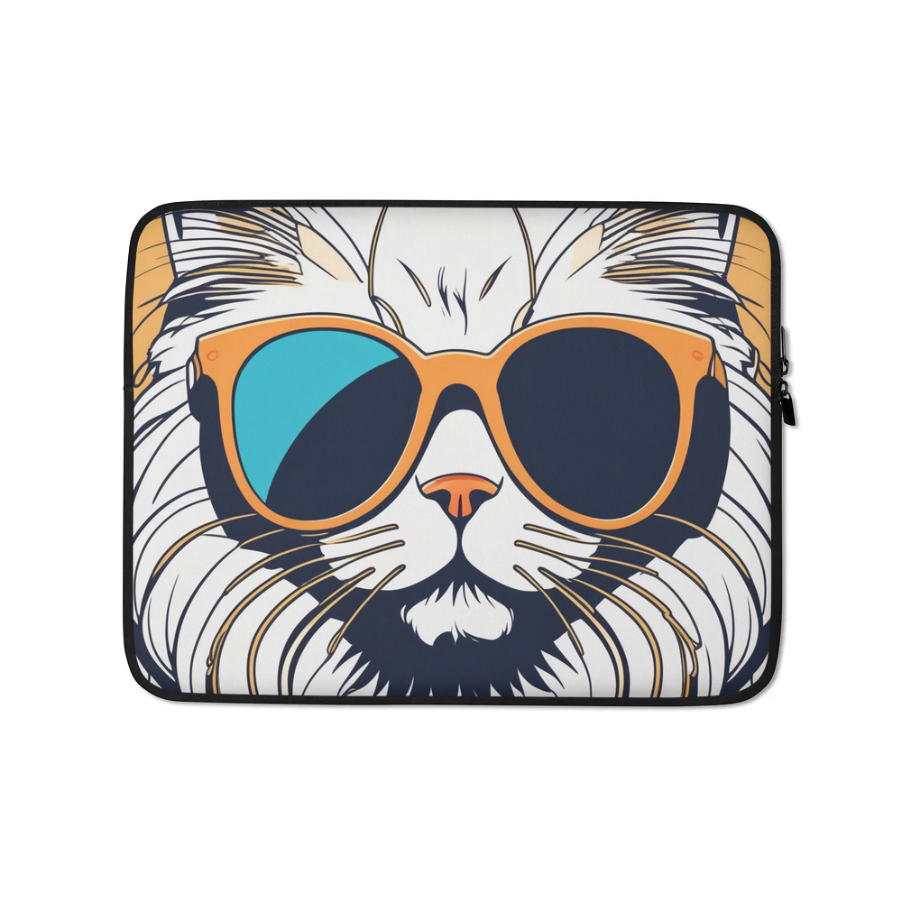 PugMug Custom White Persian Cat Laptop Sleeve