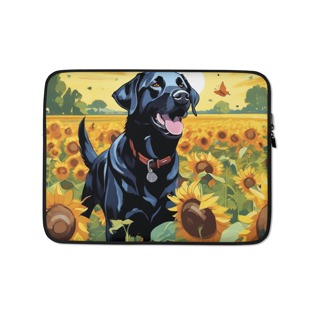 PugMug Custom Black Labrador Retriever Laptop Sleeve