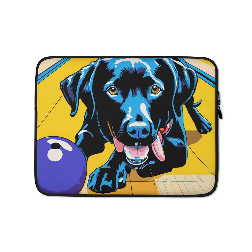 PugMug Custom Black Labrador Retriever Laptop Sleeve