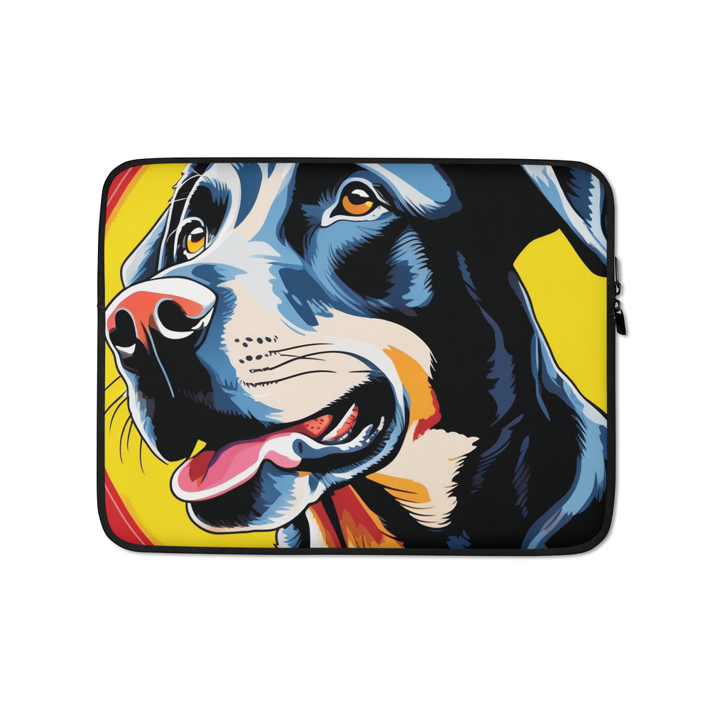 PugMug Custom Black Labrador Retriever Laptop Sleeve