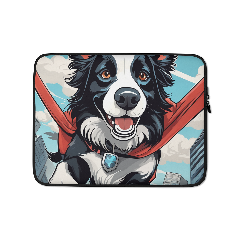 PugMug Custom Border Collie Laptop Sleeve