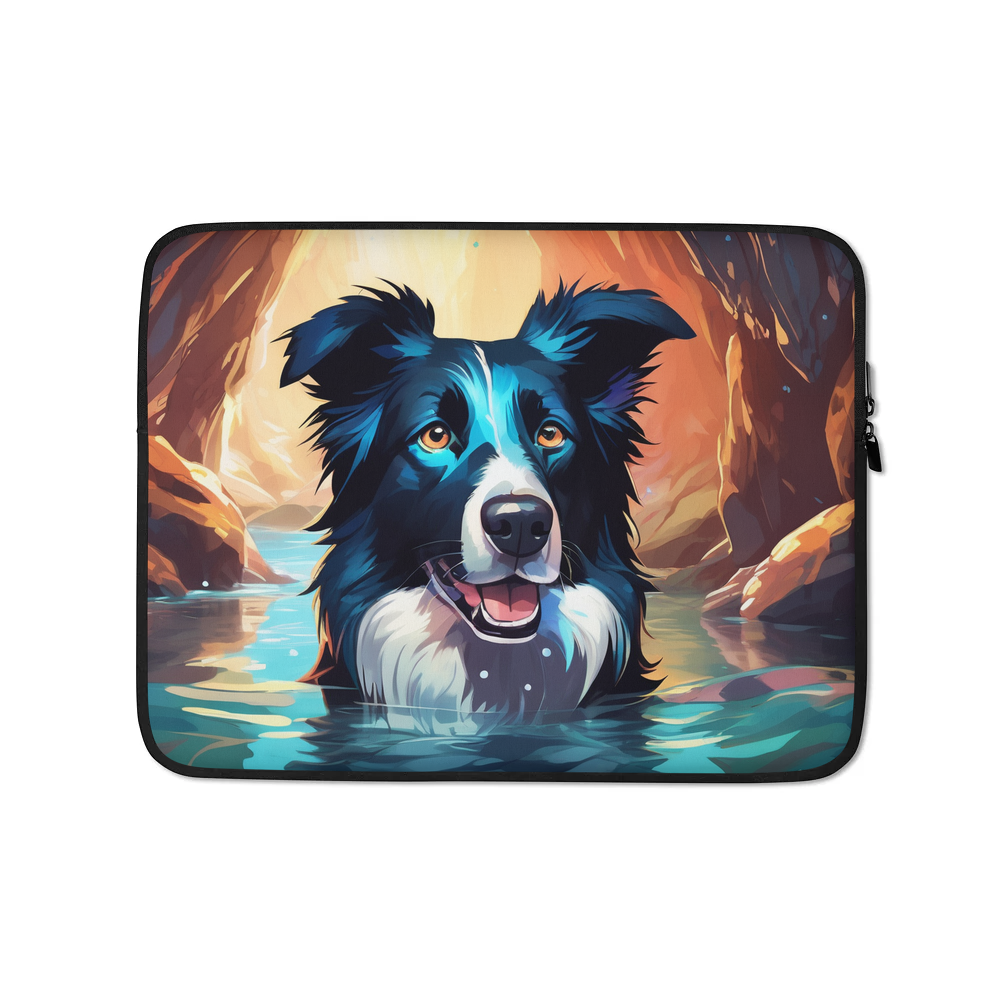 PugMug Custom Border Collie Laptop Sleeve