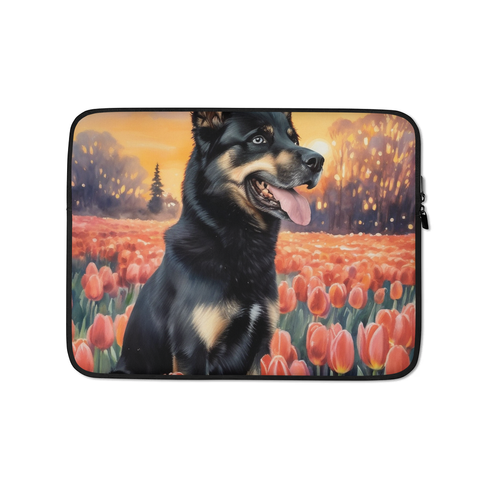 PugMug Custom Blue Laptop Sleeve