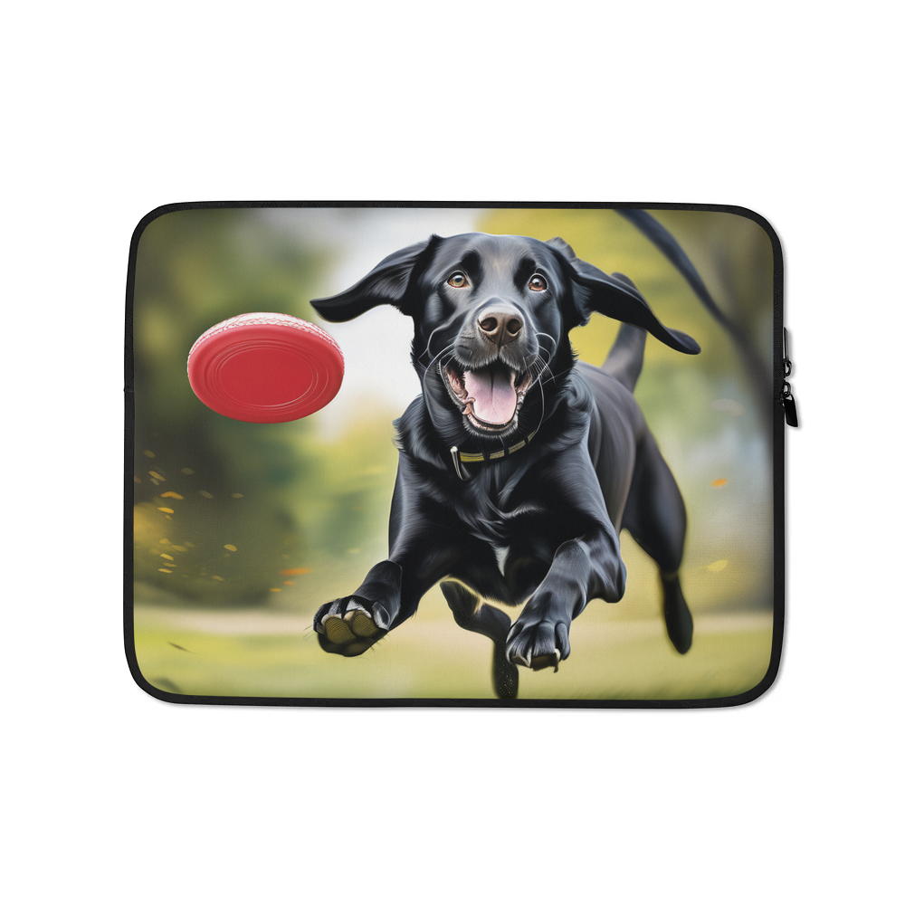 PugMug Custom Black Labrador Retriever Laptop Sleeve