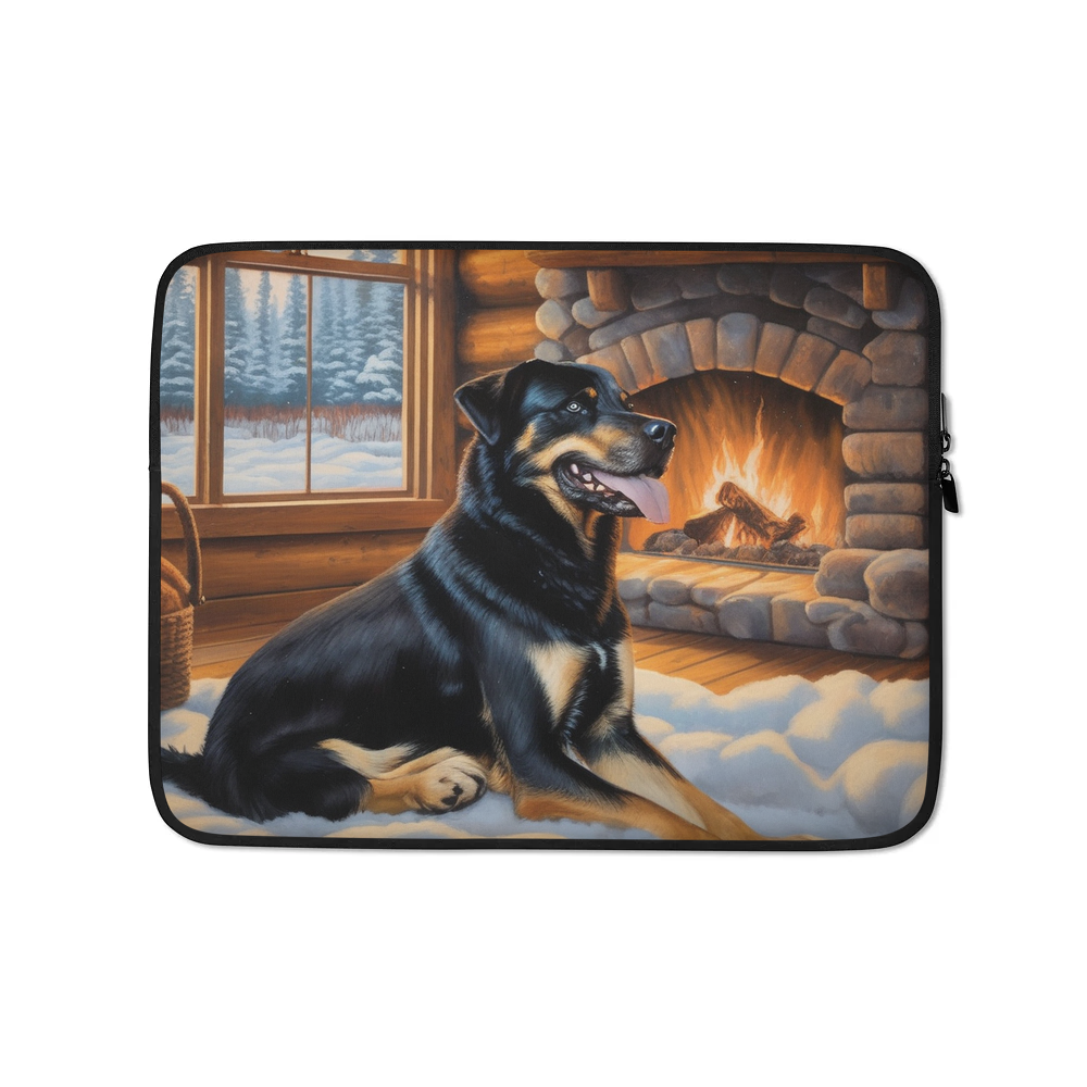 PugMug Custom Blue Laptop Sleeve