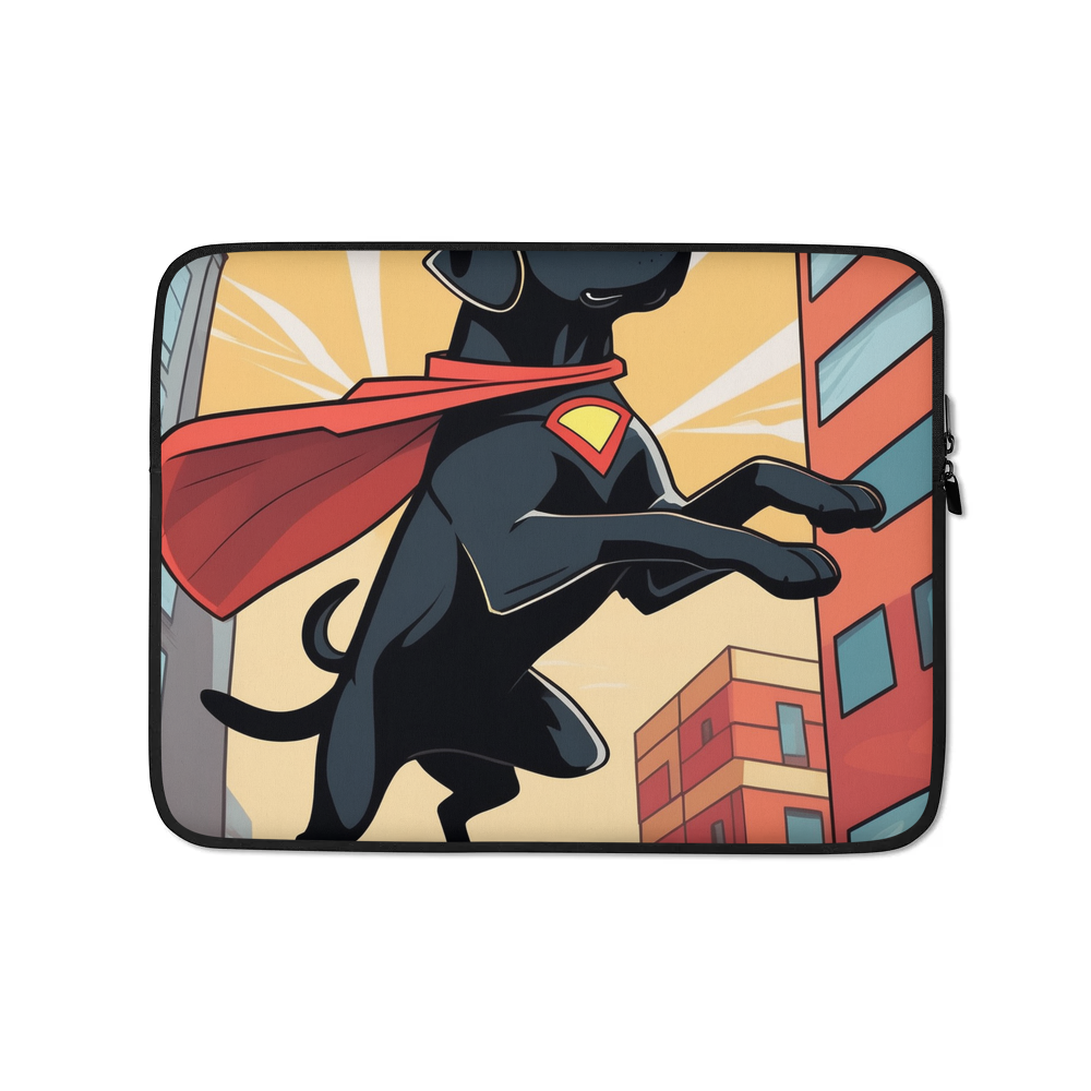 PugMug Custom Black Labrador Retriever Laptop Sleeve