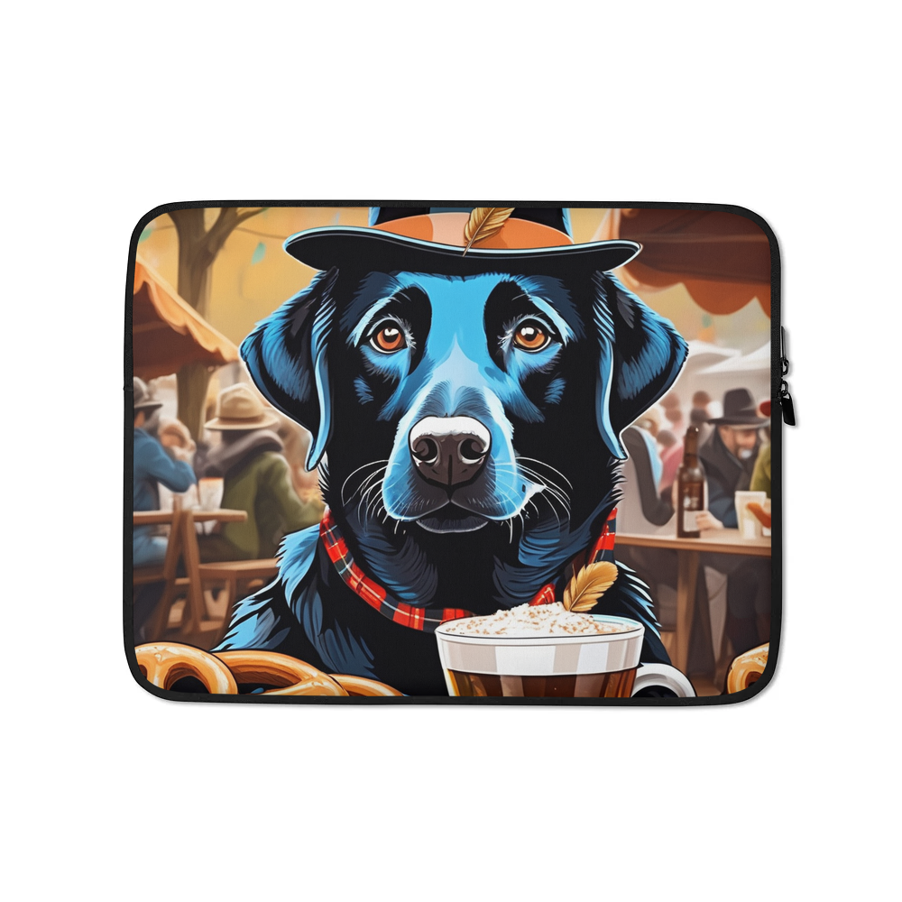 PugMug Custom Black Labrador Retriever Laptop Sleeve
