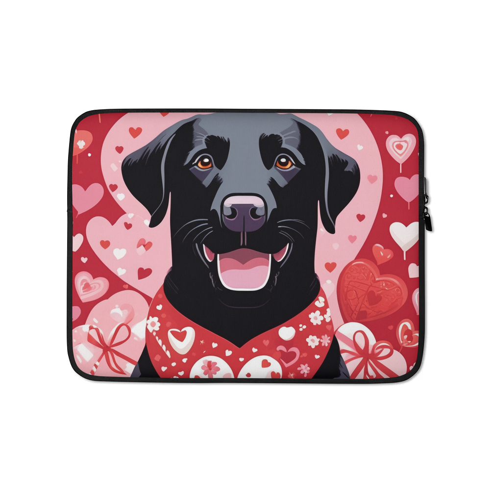 PugMug Custom Black Labrador Retriever Laptop Sleeve