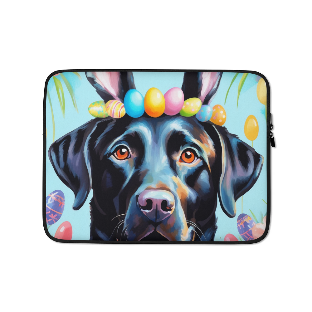 PugMug Custom Black Labrador Retriever Laptop Sleeve