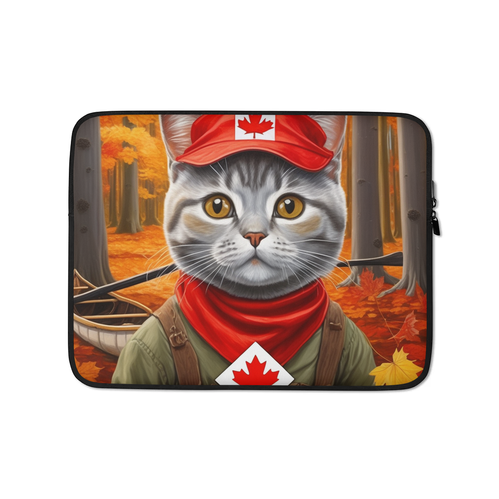 PugMug Custom Tabby British Shorthair Cat Laptop Sleeve