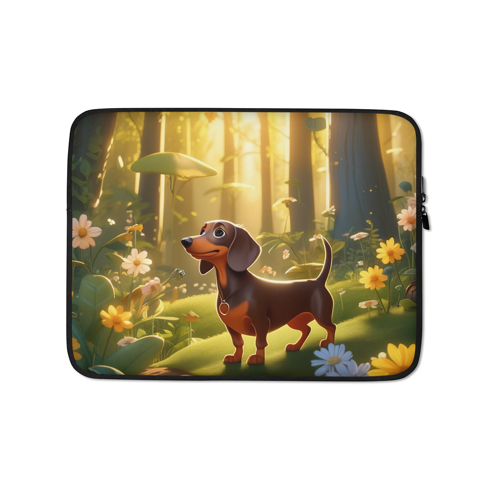 PugMug Custom Tan Dachshund Laptop Sleeve