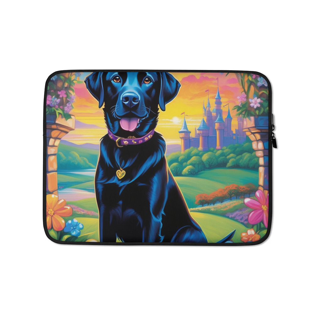 PugMug Custom Black Labrador Retriever Laptop Sleeve