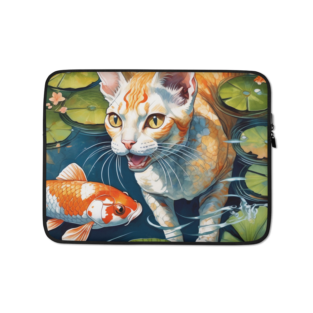 PugMug Custom Tabby Devon Rex Cat Laptop Sleeve