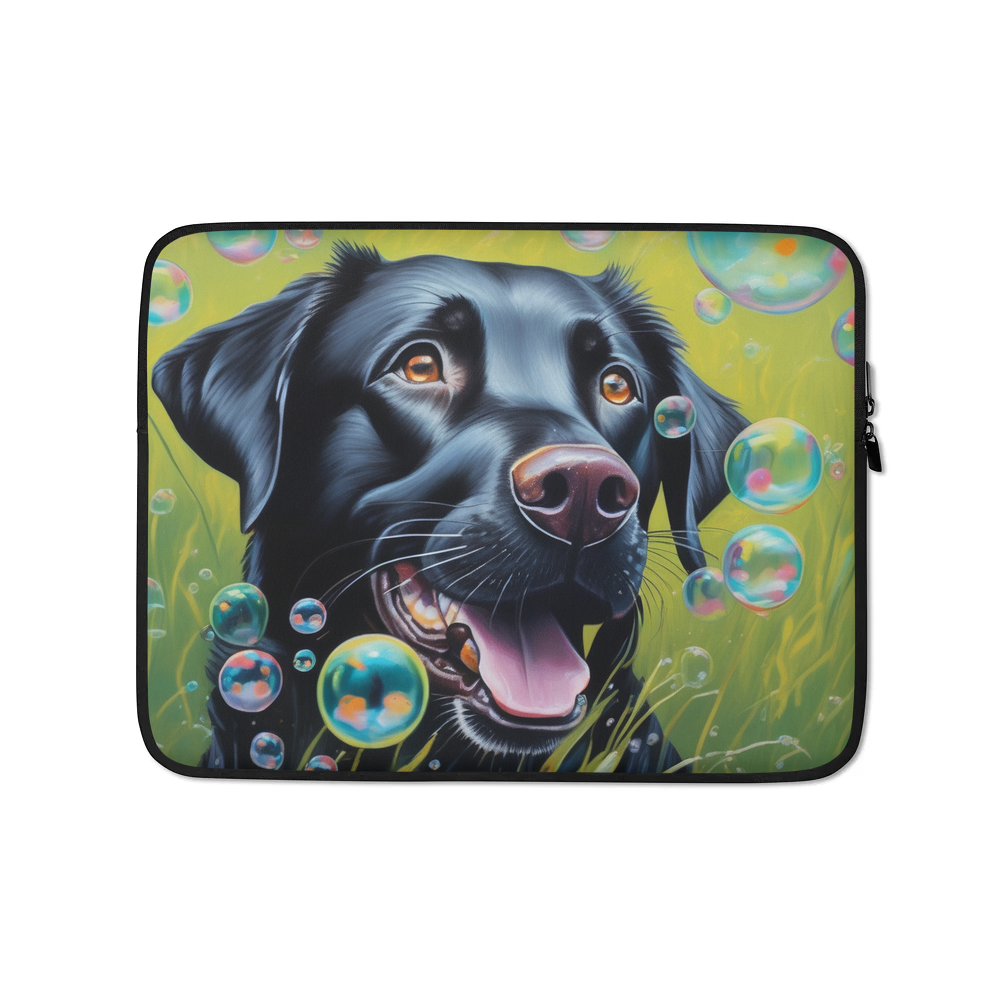 PugMug Custom Black Labrador Retriever Laptop Sleeve