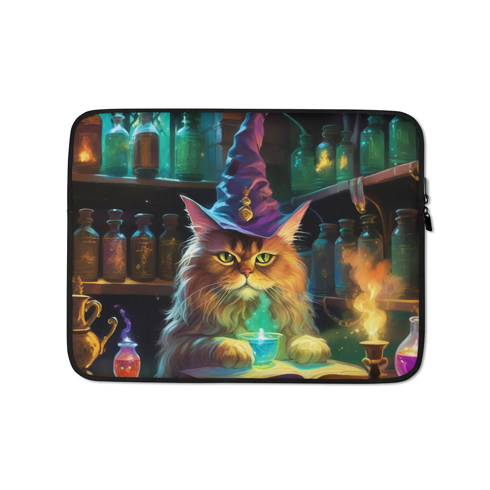 PugMug Custom Tabby Persian Cat Laptop Sleeve