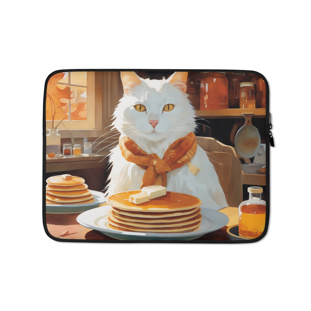 PugMug Custom White Companion Cat Laptop Sleeve