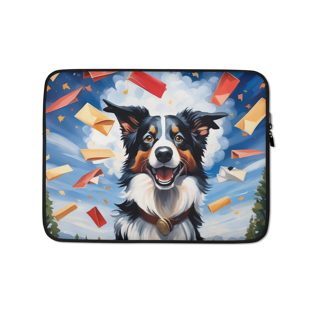 PugMug Custom Border Collie Laptop Sleeve