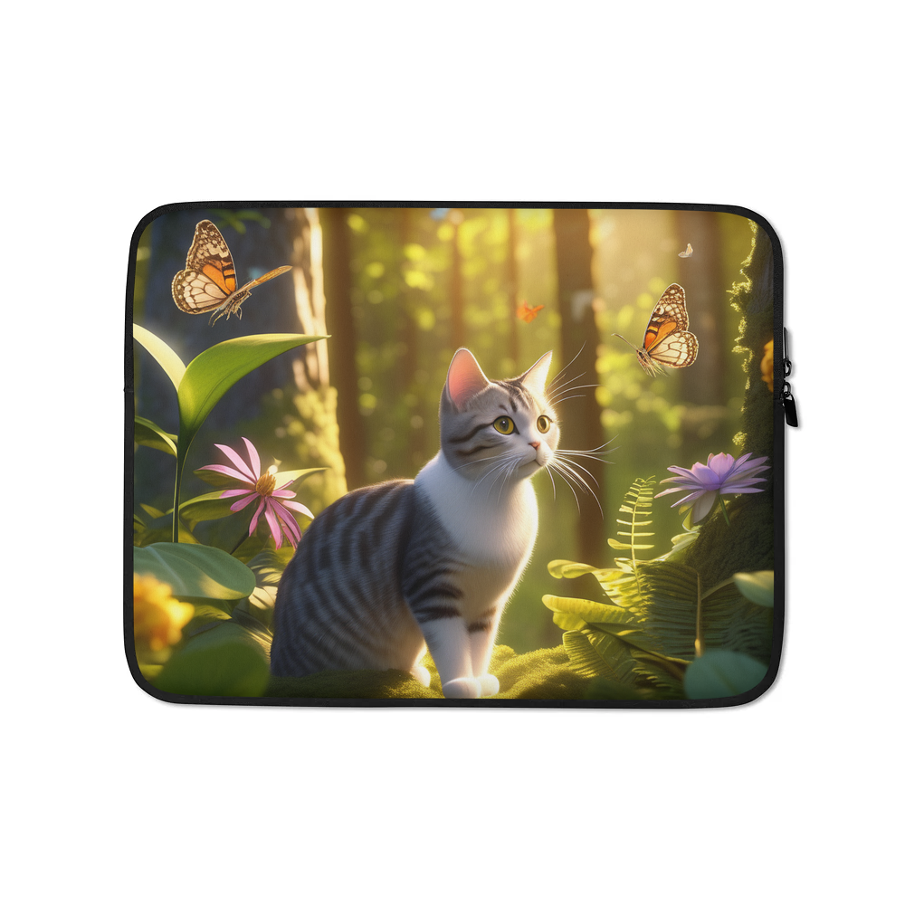 PugMug Custom Tabby American Shorthair Cat Laptop Sleeve