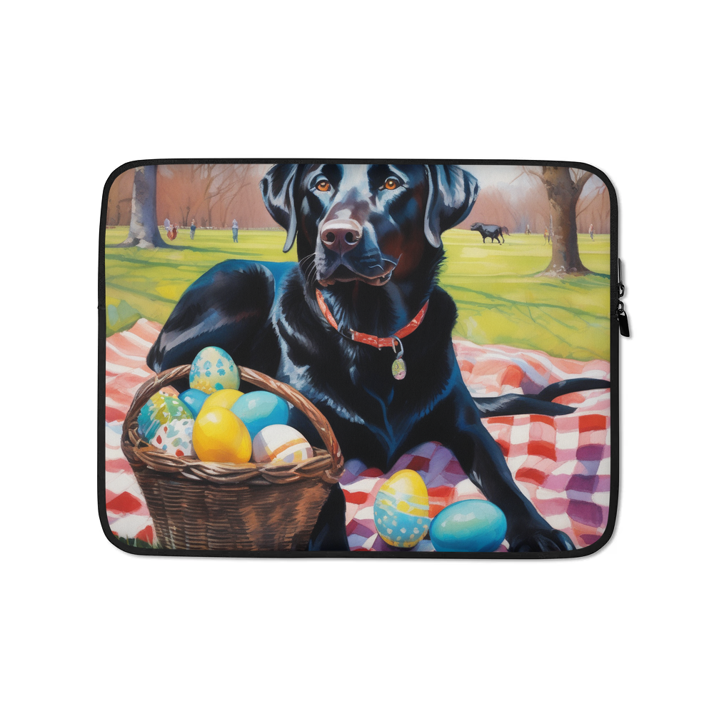 PugMug Custom Black Labrador Retriever Laptop Sleeve