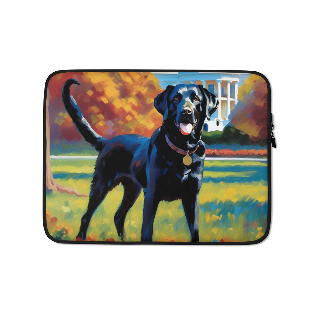 PugMug Custom Black Labrador Retriever Laptop Sleeve