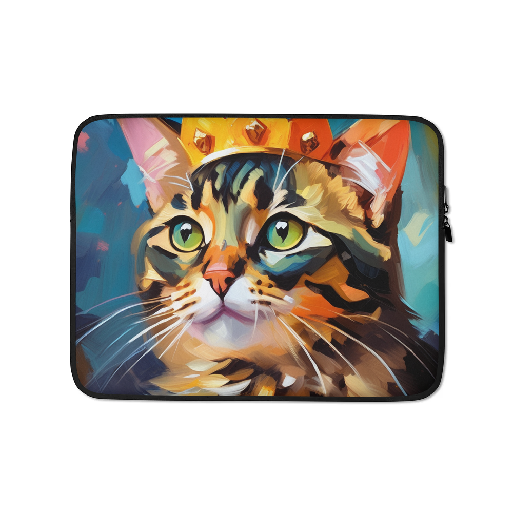 PugMug Custom Tabby Exotic Cat Laptop Sleeve