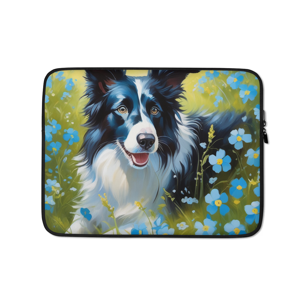 PugMug Custom Border Collie Laptop Sleeve