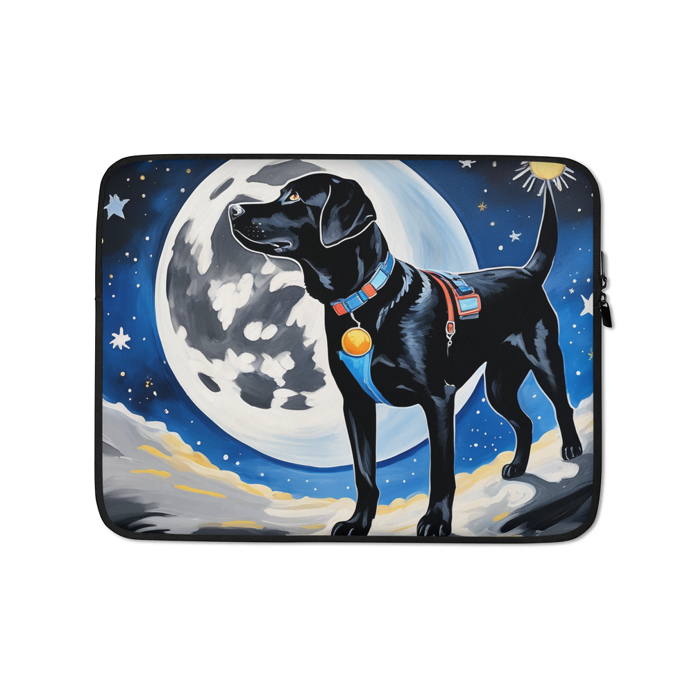 PugMug Custom Black Labrador Retriever Laptop Sleeve