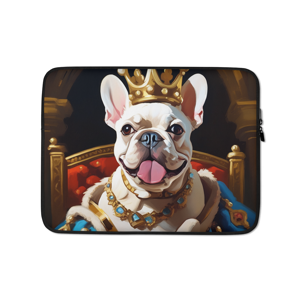 PugMug Custom White French Bulldog Laptop Sleeve