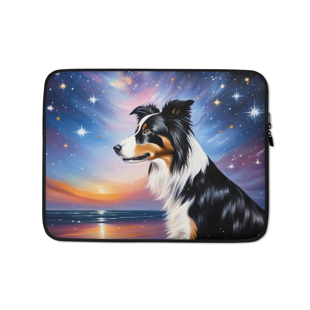 PugMug Custom Border Collie Laptop Sleeve