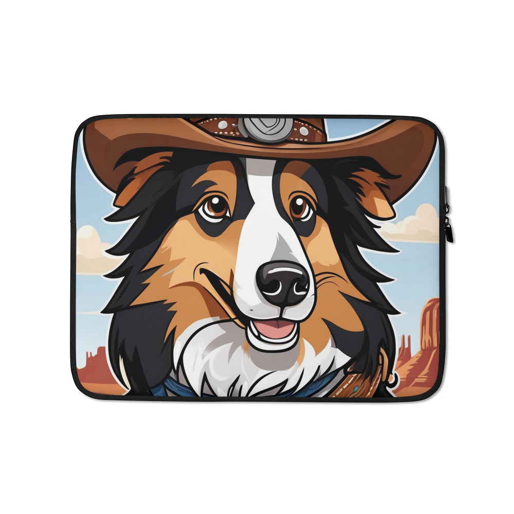 PugMug Custom Collie Laptop Sleeve