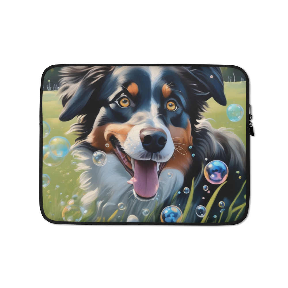 PugMug Custom Miniature American Shepherd Laptop Sleeve