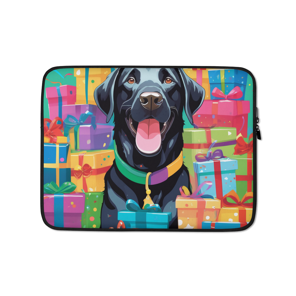 PugMug Custom Black Labrador Retriever Laptop Sleeve