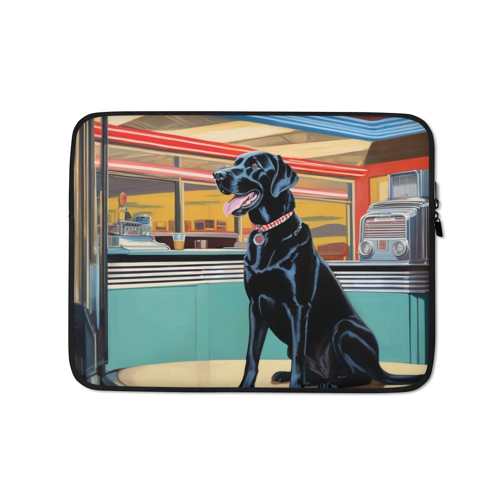 PugMug Custom Black Labrador Retriever Laptop Sleeve
