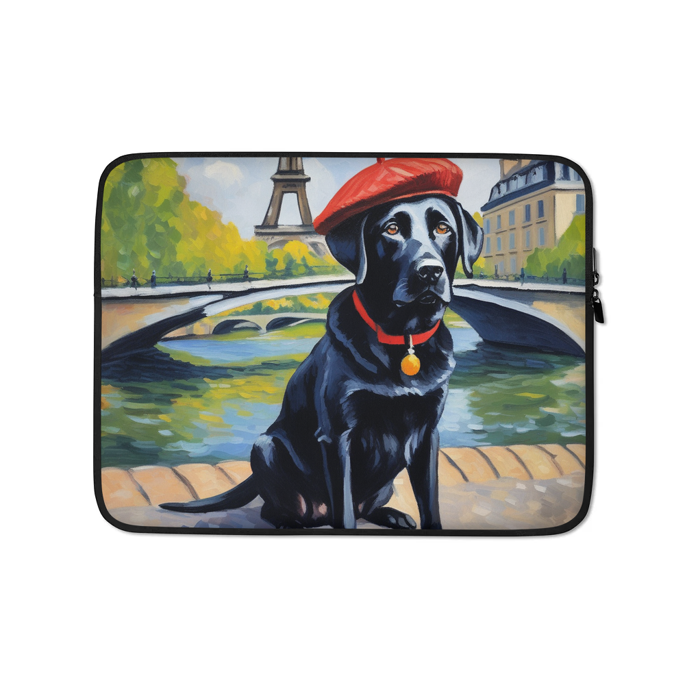 PugMug Custom Black Labrador Retriever Laptop Sleeve