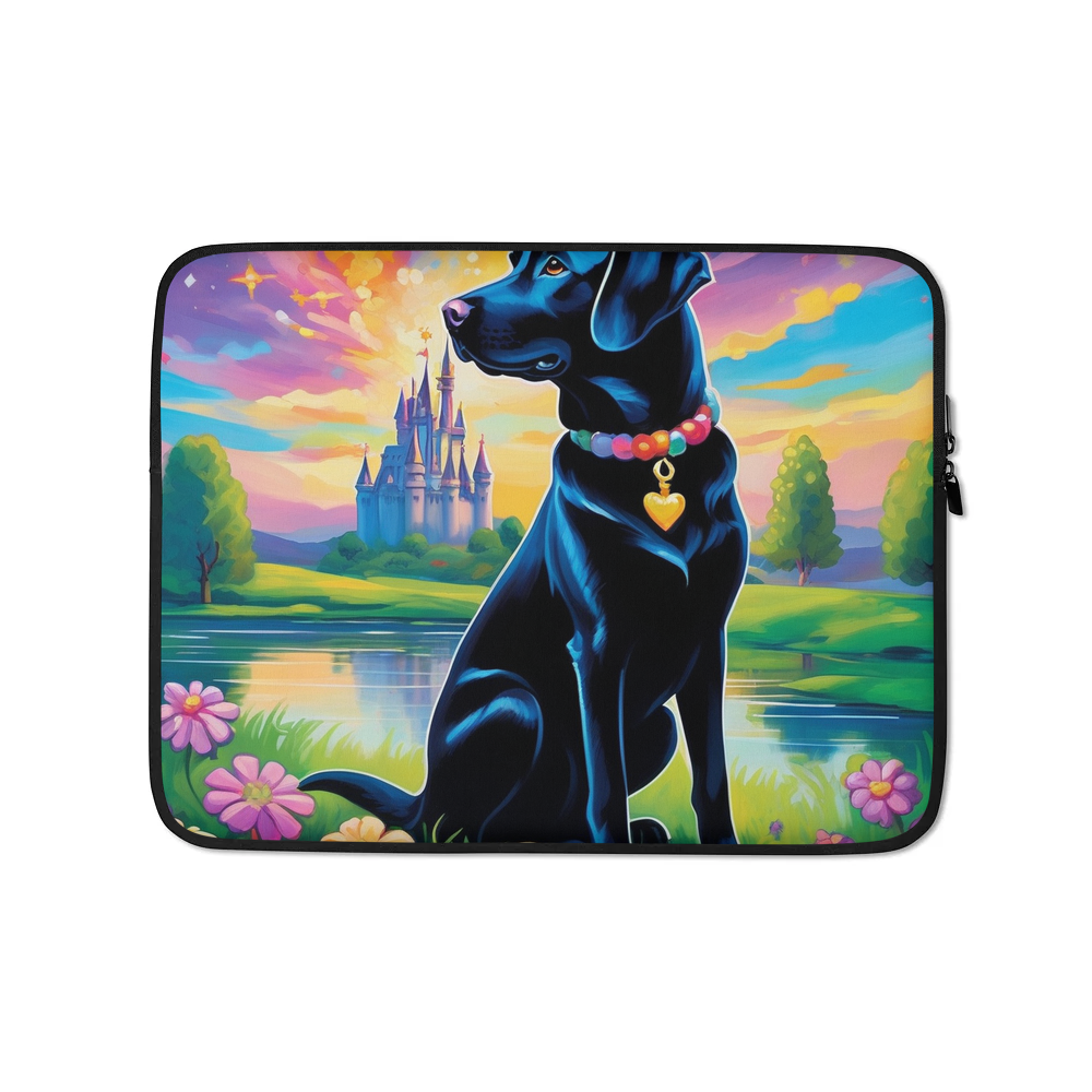 PugMug Custom Black Labrador Retriever Laptop Sleeve